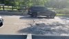Intenso calor derrite el asfalto en Lake Shore Drive