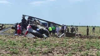 Accidente helicóptero en Sinaloa