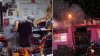 En video: hombre armado entra a un negocio y riega un líquido que habría provocado un incendio