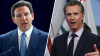 DeSantis y Newsom se enfrentan en debate sobre ideologías y posible futura campaña presidencial