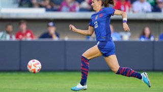 Alex Morgan, una de las integrantes del seleccionado de fútbol de EEUU.