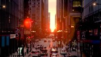 Video: así se vio el fenómeno Chicagohenge este fin de semana