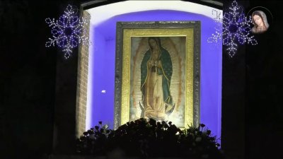 Cantan las mañanitas a la Virgen de Guadalupe