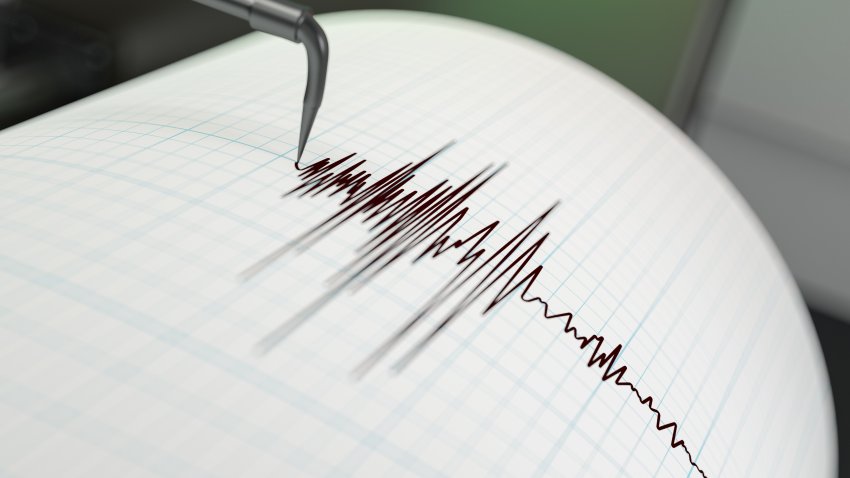 File. Earthquake Seismograph. 3D Render