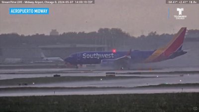 Aviones aterrizan con seguridad en el Aeropuerto Midway durante tormenta de granizo