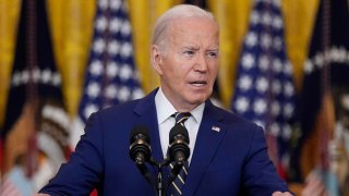 President Joe Biden speaks about an executive order in the East Room at the White House in Washington, June 4, 2024.