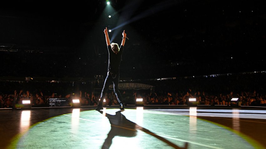CHICAGO, ILLINOIS – JUNE 21: Mick Jagger performs onstage as The Rolling Stones kick off the North American run of their ‘NO FILTER’ Tour at Soldier Field in Chicago, IL on Friday, June 21, 2019  (Photo by Kevin Mazur/Getty Images for RS)