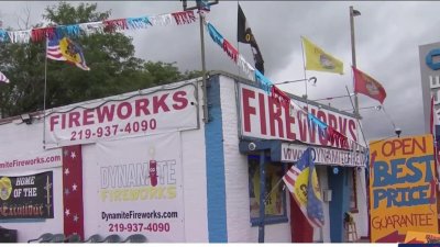 Venta de fuegos artificiales en Indiana