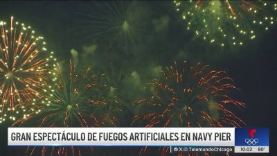 Fuegos artificiales en el Navy Pier