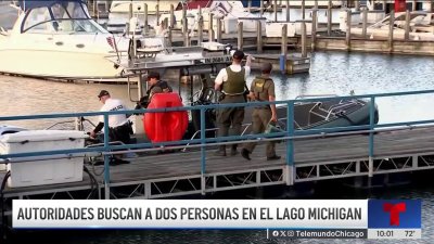 Autoridades buscan a dos personas en el Lago Michigan