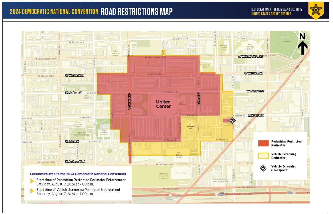 DNC 2024 Anuncian Per Metro De Seguridad E Impactos Al Tr Fico   Road Restrictions Map Oemc 1 