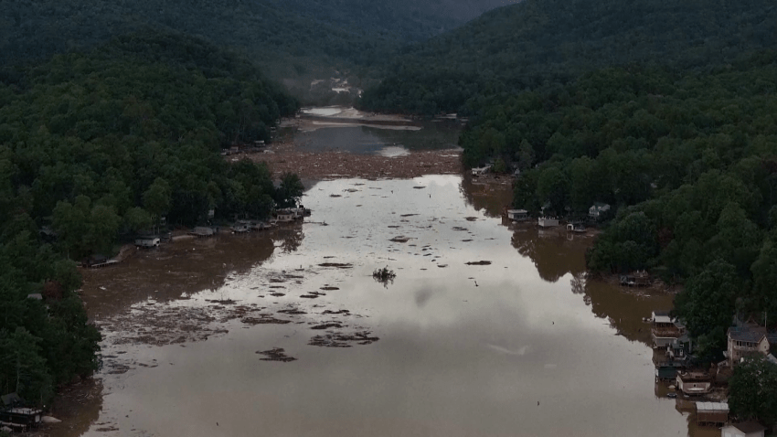 Aerial view of a river in North Carolina.