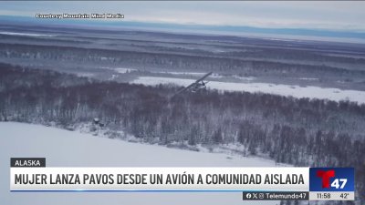 Llueven pavos en Alaska: la bonita acción de una mujer piloto