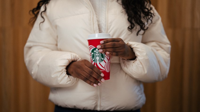 Starbucks Holiday photoshoot on 10/21/24 at store number 59603 in Sumner, WA. (Joshua Trujillo, Starbucks)