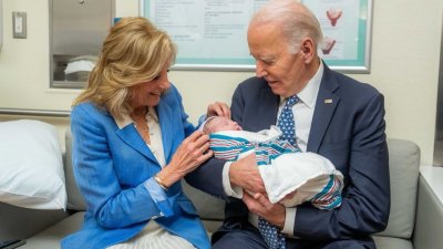 Los Biden dan la bienvenida a su primer bisnieto