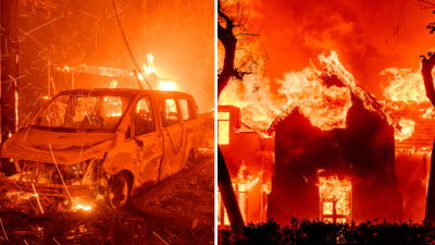 Devastador video: casas y autos totalmente destruidos por los incendios en Los Ángeles