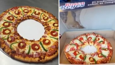 Pizzería de Chicago causa furor en redes sociales con su “Rosca de Pizza”