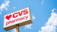 The CVS pharmacy logo is seen outside of a storefront on August 07, 2024 in Austin, Texas. 