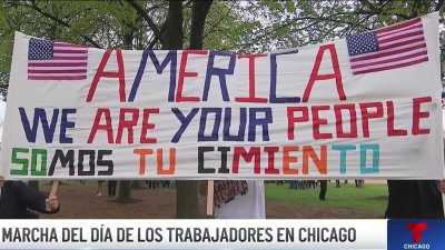Marcha del Día de los Trabajadores en Chicago