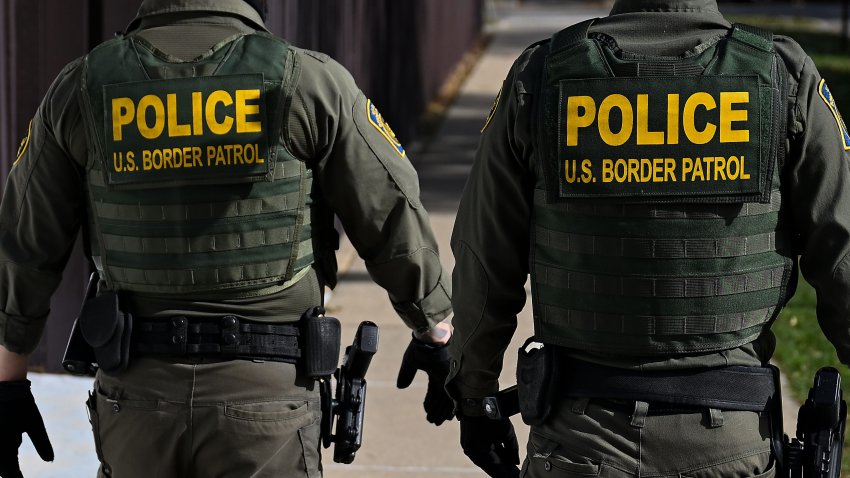 U.S. Border Patrol officers in Chicago in November 2025.
