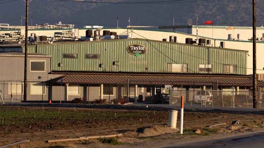 SALINAS, CALIFORNIA – SALINAS, CALIFORNIA – 17 DE JULIO: Instalaciones de Taylor Farms, el 17 de julio de 2026 en San Juan Bautista, California. Taylor Farms, un proveedor mundial de productos agrícolas frescos, presuntamente está vinculado al reciente brote de ciclosporiasis. (Foto: Benjamin Fanjoy/Getty Images)