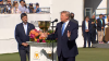 Visita de Trump al Presidents Cup genera protestas y respaldo en Illinois