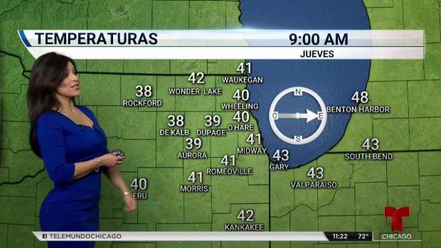 Lluvia, frío y helada en el pronóstico del tiempo para Chicago
