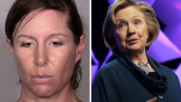 Video: Liberada tras arrojar zapato a Clinton