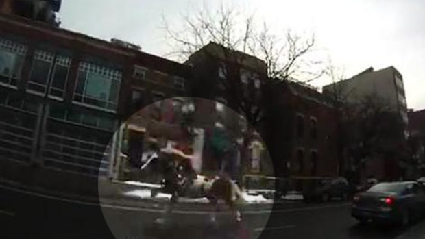 Video: Escapa caballo en las calles de Chicago
