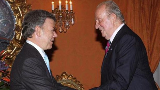 Video: Juan Carlos, en la investidura de Santos