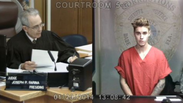 Video: Video: Justin Bieber comparece ante el juez