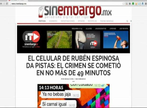 Implicado en homicidio de Rubén Espinosa dice que él no disparó