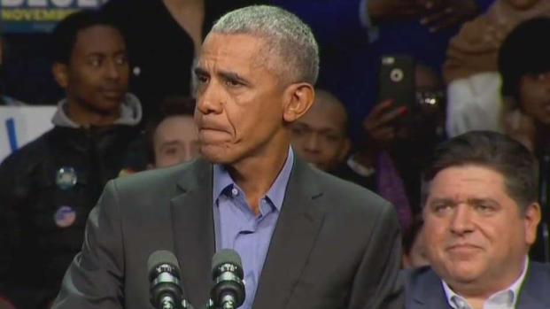 Barack Obama hace campaña en Chicago