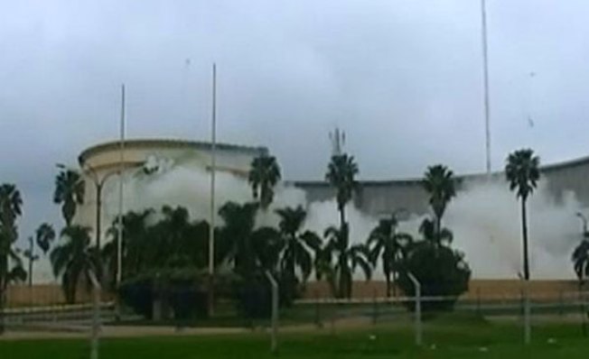 De estadio a escombros en 15 segundos