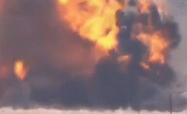 Captan auto por los aires en Siria