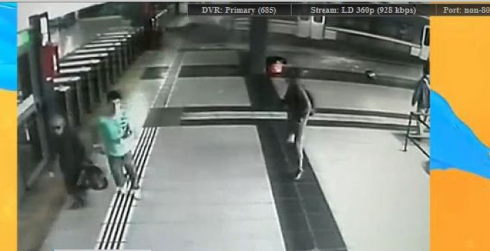 Impactante choque de tren en estación