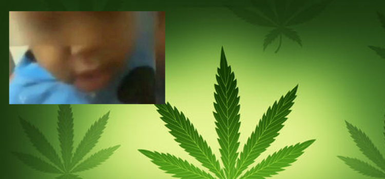 Video: Graban a bebé fumando marihuana